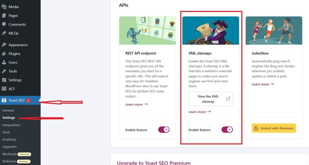 Easy & Faster Ways to Submit Sitemap to Google Search Console For Wordpress 4 how to enable sitemap in yoast seo