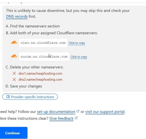 How to Get Free Lifetime SSL for WordPress or Any Website (Using Cloudflare) 3 cloudflare nameservers namecheap